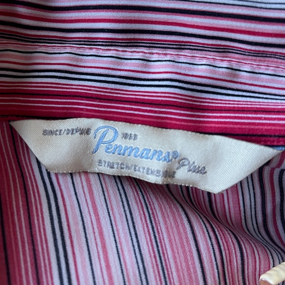 Red and White Button up shirt - Picture 3 of 8